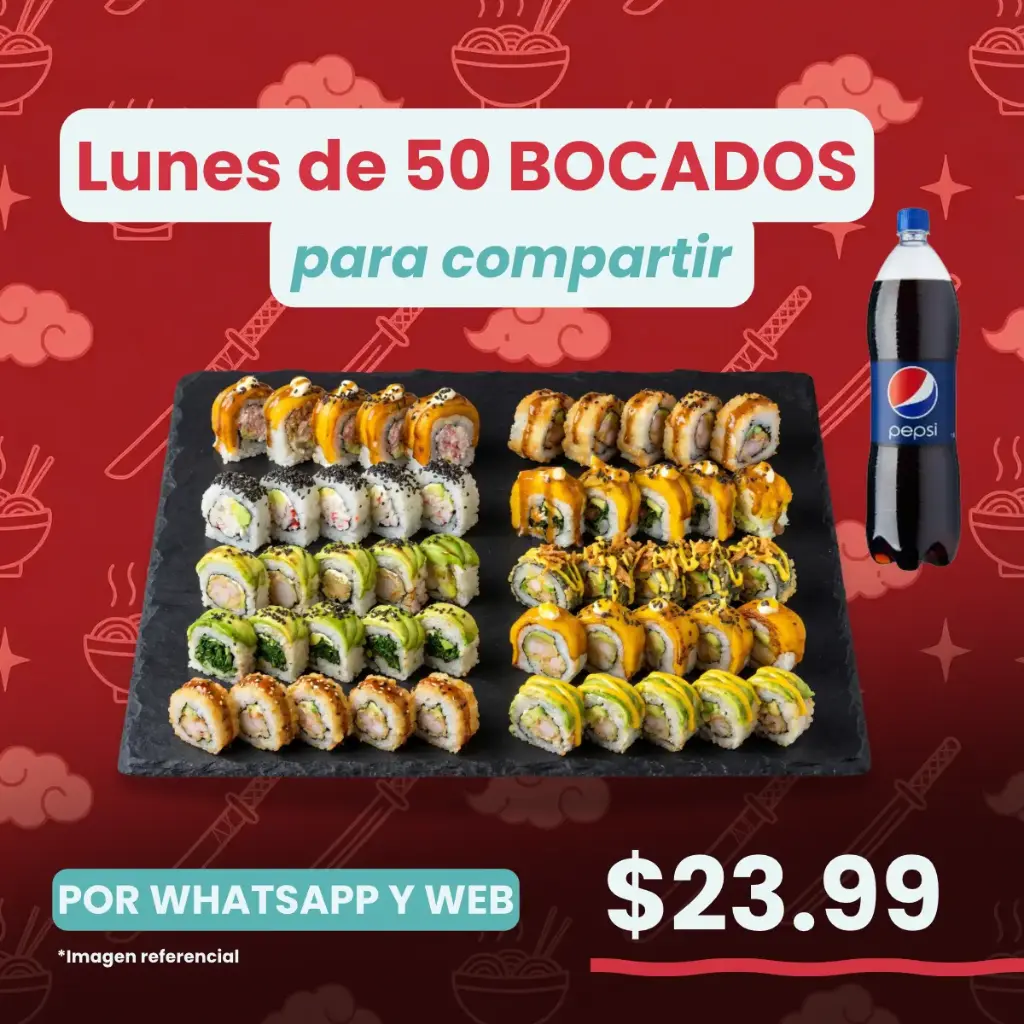 Lunes de 50 BOCADOS