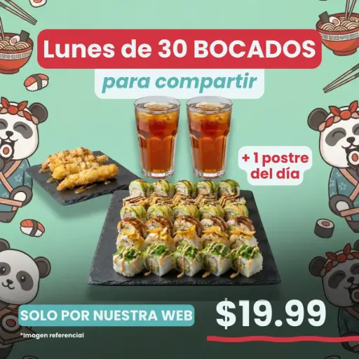 Lunes de 30 BOCADOS